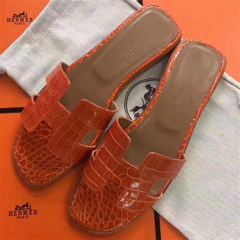 hermes oran sandals brown|hermes oran crocodile sandals.